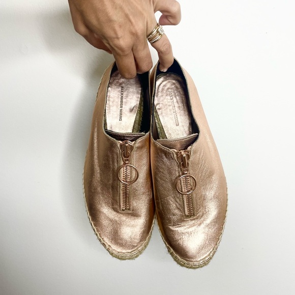 ALEXANDER WANG metallic platform espadrilles shoes 7.5 - Picture 4 of 4